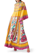 فستان ماجنيفيكو طويل بنقشة زهور